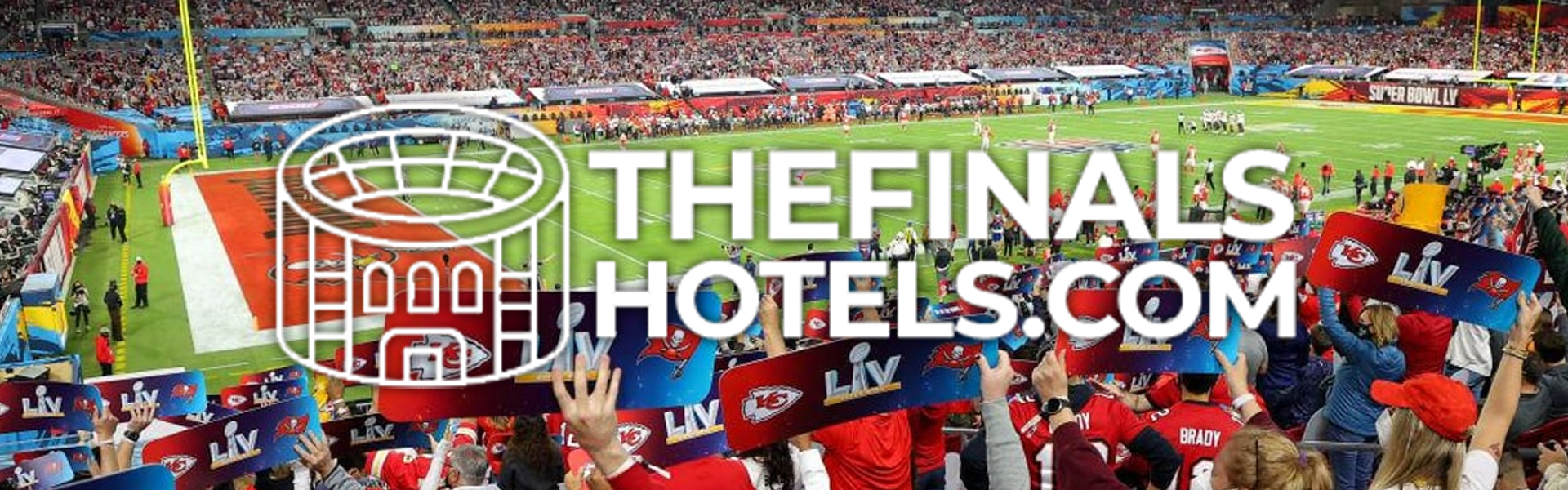 Stadium under lights for a major final